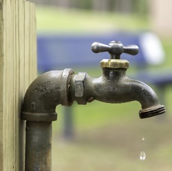 Die Saison geht zu Ende; heute wird das Wasser abgestellt
